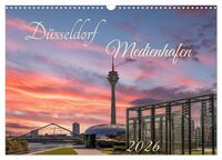Vorderes Coverbild Düsseldorf Medienhafen (Wandkalender 2026 DIN A3 quer), CALVENDO Monatskalender