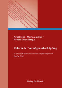 Vorderes Coverbild Reform der Vermögensabschöpfung