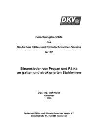 Vorderes Coverbild Blasensieden von Propan und R134a an glatten und strukturierten Stahlrohren