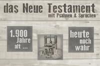 Vorderes Coverbild Neues Testament - Querlieger (Motiv Druckerpresse)