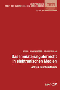 Vorderes Coverbild Das Immaterialgüterrecht in elektronischen Medien