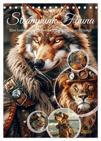 Vorderes Coverbild Steampunk Fauna (Tischkalender 2026 DIN A5 hoch), CALVENDO Monatskalender