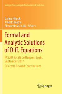 Vorderes Coverbild Formal and Analytic Solutions of Diff. Equations