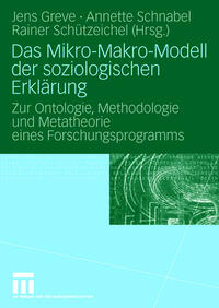 Vorderes Coverbild Das Mikro-Makro-Modell der soziologischen Erklärung