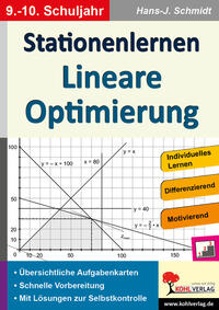 Vorderes Coverbild Stationenlernen Lineare Optimierung / Klasse 9-10