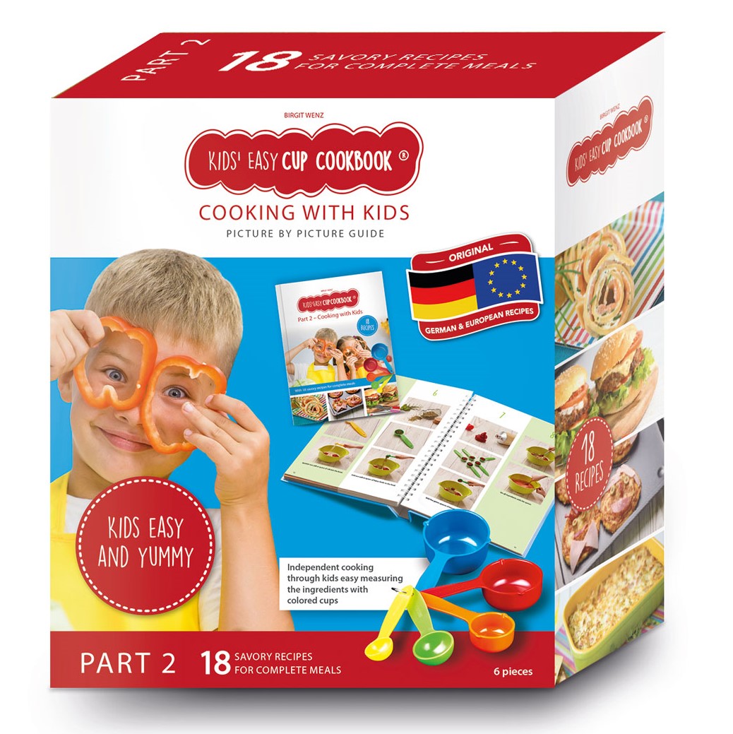 Anderes Coverbild Kids Easy Cup Cookbook: Cooking with Kids (Part 2), Cooking box set incl. 5 colorful measuring cups