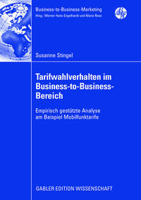 Vorderes Coverbild Tarifwahlverhalten im Business-to-Business-Bereich