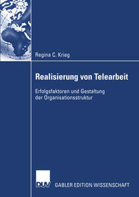 Vorderes Coverbild Realisierung von Telearbeit