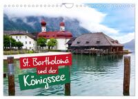 Vorderes Coverbild St. Bartholomä und der Königssee (Wandkalender 2025 DIN A4 quer), CALVENDO Monatskalender