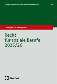 Vorderes Coverbild Recht für soziale Berufe 2025/26