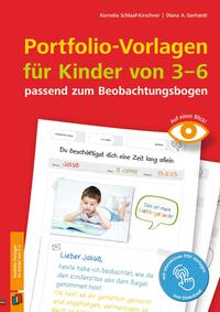 Vorderes Coverbild Portfolio-Vorlagen für Kinder von 3–6 - passend zum Beobachtungsbogen