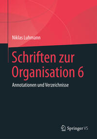 Vorderes Coverbild Schriften zur Organisation 6