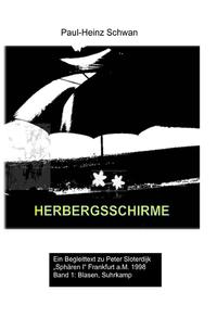 Vorderes Coverbild Begleittexte zu Peter Sloterdijk „Sphären“ / Herbergsschirme