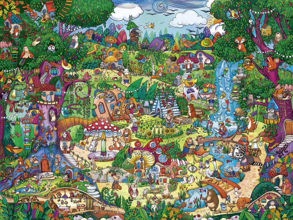 Beispielinhalt (Bild) Wonderwoods Puzzle