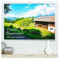 Vorderes Coverbild Tiroler Bauernhöfe Mal urig, mal feudal (hochwertiger Premium Wandkalender 2025 DIN A2 quer), Kunstdruck in Hochglanz
