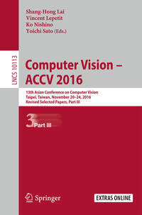 Vorderes Coverbild Computer Vision – ACCV 2016