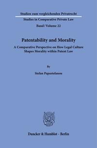 Vorderes Coverbild Patentability and Morality.