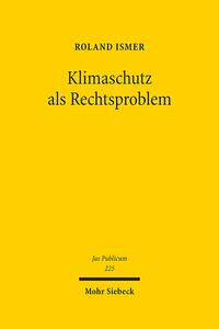 Vorderes Coverbild Klimaschutz als Rechtsproblem