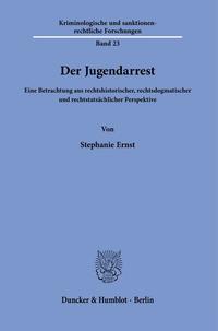 Vorderes Coverbild Der Jugendarrest.
