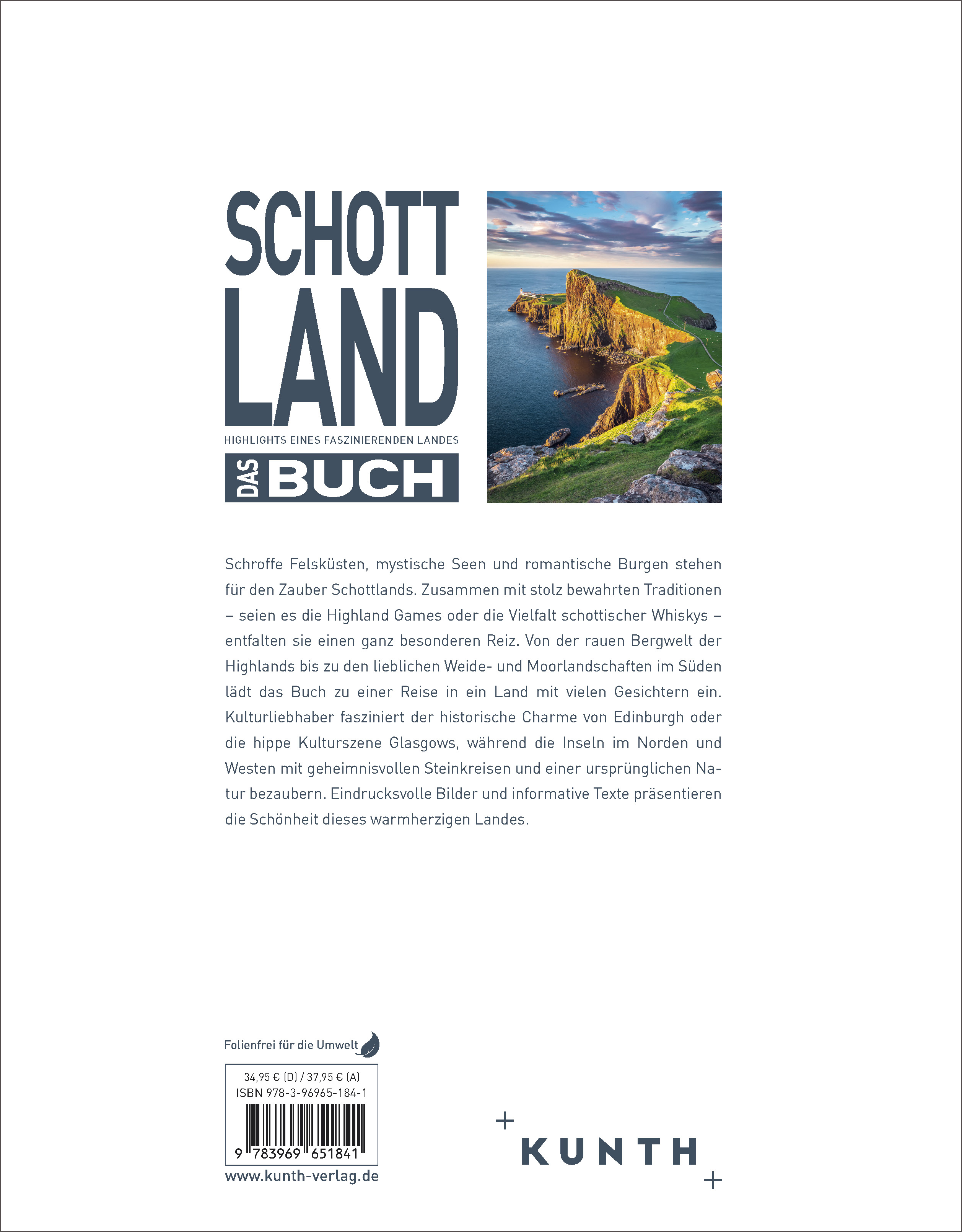 Rückseitencover KUNTH Schottland. Das Buch