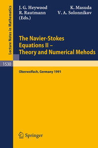 Vorderes Coverbild The Navier-Stokes Equations II - Theory and Numerical Methods