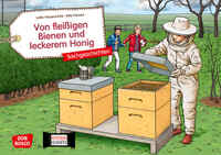 Vorderes Coverbild Von fleißigen Bienen und leckerem Honig. Kamishibai Bildkartenset