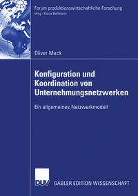Vorderes Coverbild Konfiguration und Koordination von Unternehmungsnetzwerken