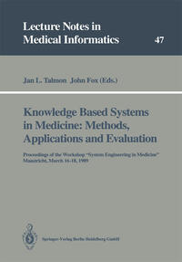 Vorderes Coverbild Knowledge Based Systems in Medicine: Methods, Applications and Evaluation