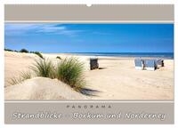 Vorderes Coverbild Strandblicke Borkum und Norderney (Wandkalender 2025 DIN A2 quer), CALVENDO Monatskalender