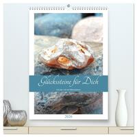 Vorderes Coverbild Glückssteine für Dich - Ein Jahr voll mit Hühnergöttern (hochwertiger Premium Wandkalender 2026 DIN A2 hoch), Kunstdruck in Hochglanz
