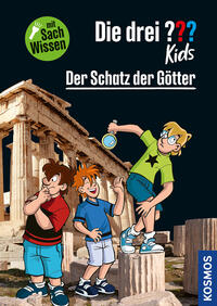 Vorderes Coverbild Die drei ??? Kids Der Schatz der Götter
