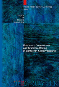 Vorderes Coverbild Grammars, Grammarians and Grammar-Writing in Eighteenth-Century England