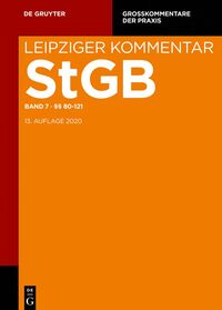 Vorderes Coverbild Strafgesetzbuch. Leipziger Kommentar / §§ 80-121