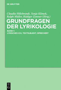 Vorderes Coverbild Grundfragen der Lyrikologie 1
