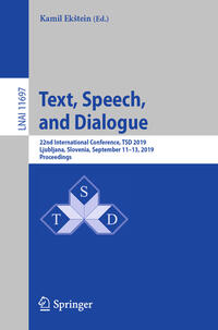 Vorderes Coverbild Text, Speech, and Dialogue