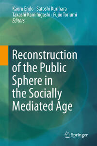 Vorderes Coverbild Reconstruction of the Public Sphere in the Socially Mediated Age