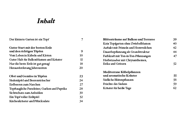 Beispielinhalt (Bild) Das kleine Buch: Topfgärtner