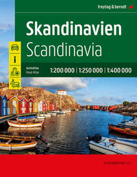 Vorderes Coverbild Skandinavien, Autoatlas 1:200.000 - 1:400.000, freytag & berndt