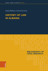 Vorderes Coverbild History of Law in Albania