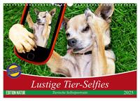 Vorderes Coverbild Lustige Tier-Selfies. Tierische Selbstportraits (Wandkalender 2025 DIN A3 quer), CALVENDO Monatskalender