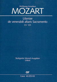 Vorderes Coverbild Litaniae de venerabili altaris Sacramento in B (Klavierauszug)