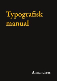 Vorderes Coverbild Typografisk manual