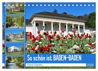 Vorderes Coverbild So schön ist Baden-Baden (Tischkalender 2026 DIN A5 quer), CALVENDO Monatskalender