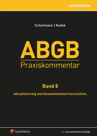 Vorderes Coverbild ABGB Praxiskommentar - Band 8