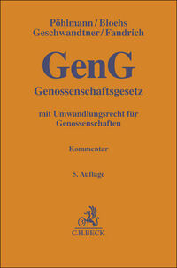 Vorderes Coverbild Genossenschaftsgesetz. GenG