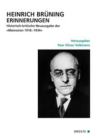 Vorderes Coverbild Heinrich Brüning Erinnerungen