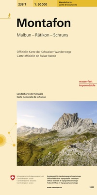 Vorderes Coverbild 238T Montafon Wanderkarte