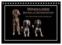Vorderes Coverbild Windhunde - Schnelle Schönheiten (Tischkalender 2025 DIN A5 quer), CALVENDO Monatskalender