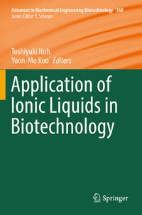 Vorderes Coverbild Application of Ionic Liquids in Biotechnology