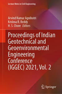 Vorderes Coverbild Proceedings of Indian Geotechnical and Geoenvironmental Engineering Conference (IGGEC) 2021, Vol. 2